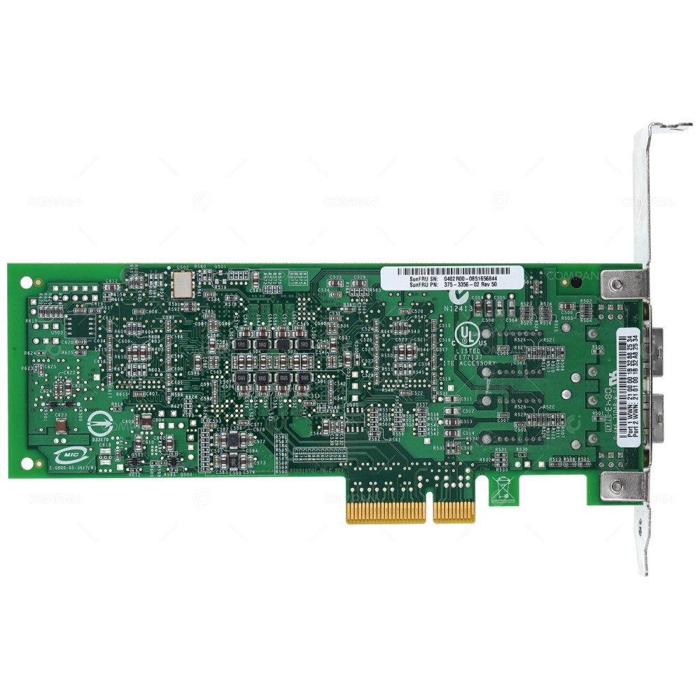375-3356-02 SUN QLE2462 4GB DUAL PORT FIBRE CHANNEL ADAPTER